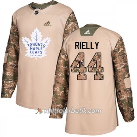 Män Ishockey Toronto Maple Leafs Tröja Morgan Rielly 44 Adidas 2017-2018 Camo Veterans Day Practice Authentic